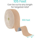 Vive Health Kinesiology Tape, 2 x 105 Inch Roll for Muscle Support and Pain Relief, Beige