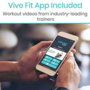 Vive Health Recumbent Bike, Indoor Exercise Cycle with Adjustable Padded Seat and Backrest