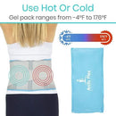 Vive Health Back Ice Wrap, Replacement Gel Packs for Cold Therapy and Pain Relief