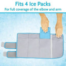 Vive Health Elbow Ice Wrap Replacement Packs, Hot and Cold Gel, 4 Packs
