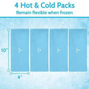 Vive Health Elbow Ice Wrap Replacement Packs, Hot and Cold Gel, 4 Packs