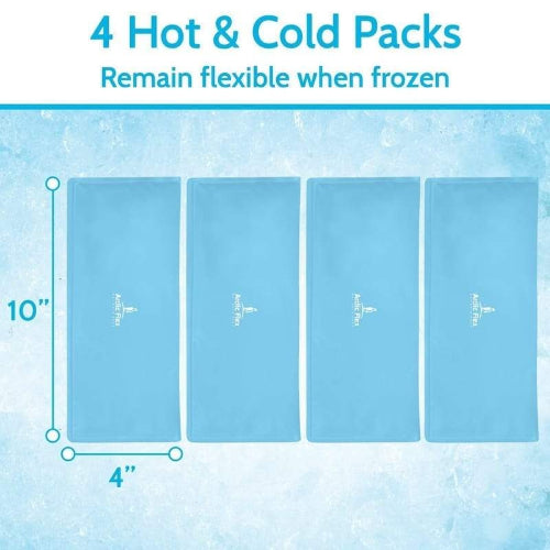 Vive Health Elbow Ice Wrap Replacement Packs, Hot and Cold Gel, 4 Packs