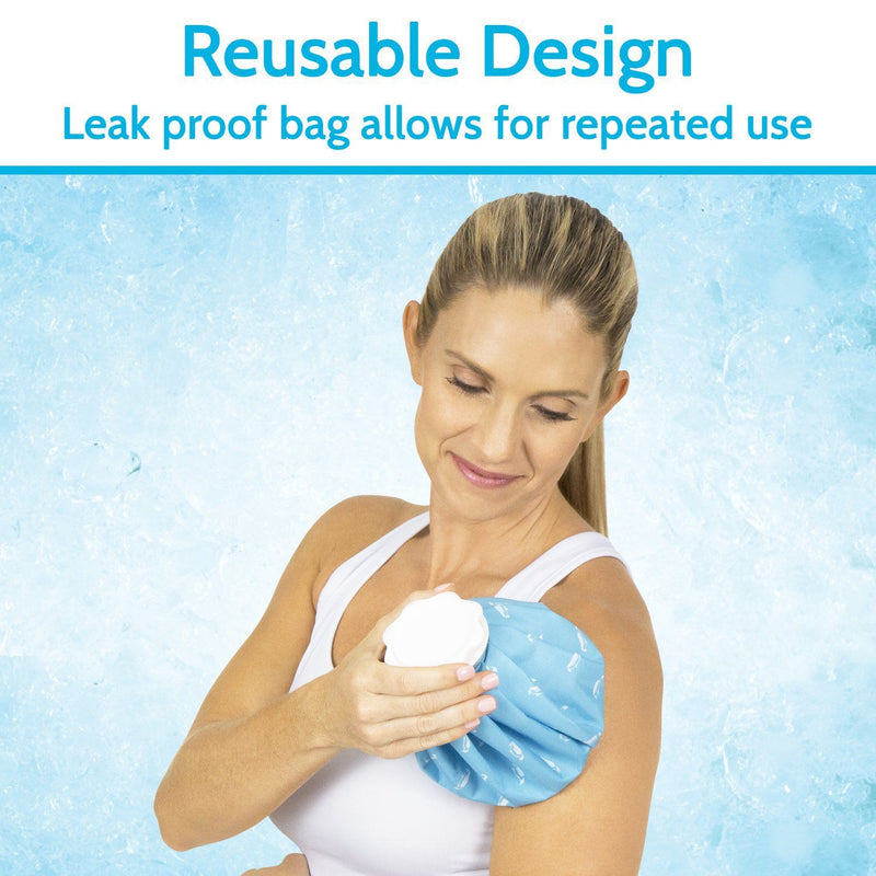 Vive Health Ice Bag Cold Therapy with Strap and Extender, Pack of 2