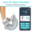 Vive Health Dual Calf Stretcher, Angled Foot Plate, Non-Skid Base, Pack of 2