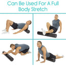 Vive Health High Density Foam Roller for Full Body Stretching and Muscle Relief, Black