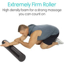 Vive Health High Density Foam Roller for Full Body Stretching and Muscle Relief, Black