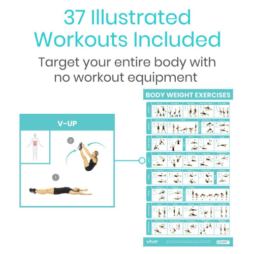 Vive Health Bodyweight Workout Poster
