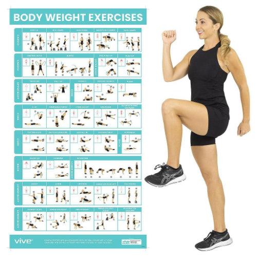 Vive Health Bodyweight Workout Poster