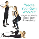 Vive Health Resistance Band Poster with 40 Full Color Exercises for Total Body Training