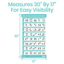 Vive Health Resistance Band Poster with 40 Full Color Exercises for Total Body Training