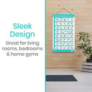Vive Health Resistance Band Poster with 40 Full Color Exercises for Total Body Training