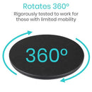 Vive Health Transfer Disc, 360° Rotating Nonslip Platform for Safe Patient Transfers and Mobility