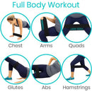 Vive Health Fabric Resistance Bands for Fitness with Carry Bag