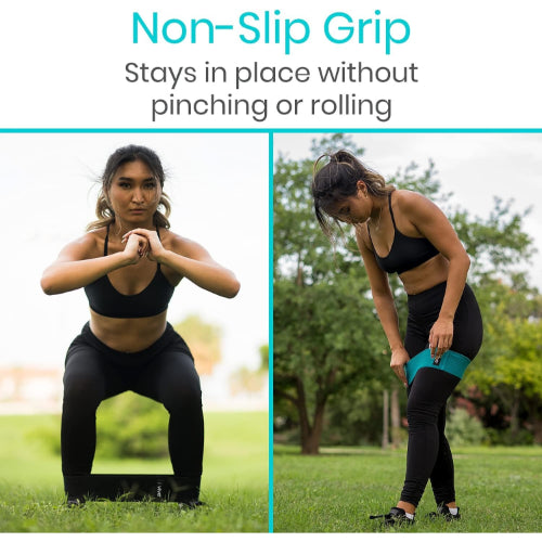 Vive Health Fabric Resistance Bands for Fitness with Carry Bag