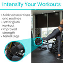 Vive Health Ankle Straps with Dual D‑Rings for Glute and Leg Cable Machine Exercises, Black