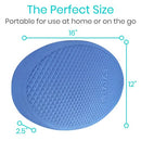 Vive Health Oval Balance Pads, Stability Training Pads for Rehab and Exercise, Pack of 2, Blue