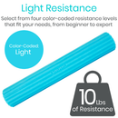 Vive Health Resistance Therapy Bar for Strength Training Flexibility and Rehabilitation, Light