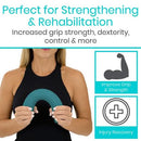 Vive Health Resistance Therapy Bar for Strength Training Flexibility and Rehabilitation, Light