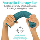 Vive Health Resistance Therapy Bar for Strength Training Flexibility and Rehabilitation, Light