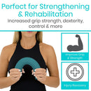 Vive Health Resistance Therapy Bar for Strength Training Flexibility and Rehabilitation, Extra Light