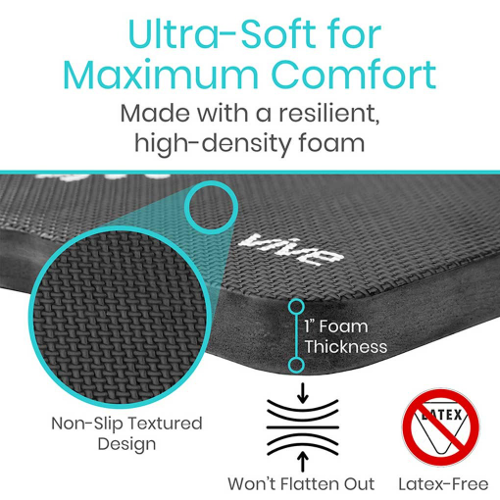 Vive Health Yoga Knee Cushion, Black