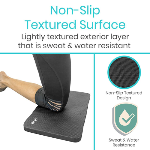 Vive Health Yoga Knee Cushion, Black