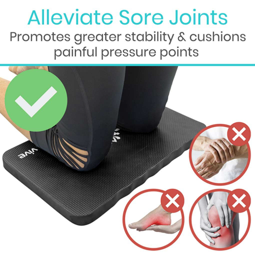 Vive Health Yoga Knee Cushion, Black