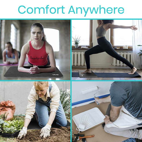 Vive Health Yoga Knee Cushion, Black