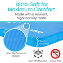 Vive Health Yoga Knee Cushion, Thick Foam for Joint Pressure Relief, 17.5 x 11 Inches, Blue