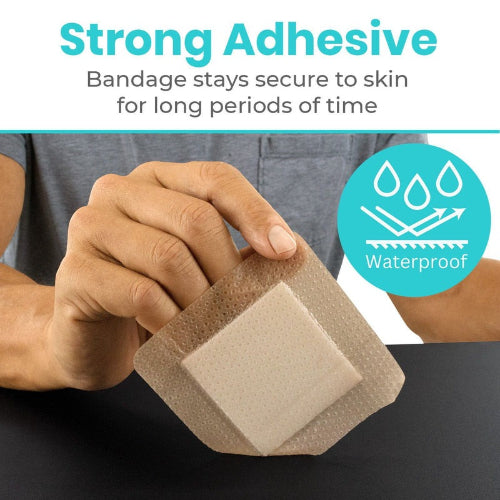 Vive Health 4 Inches Silicone Foam Dressing