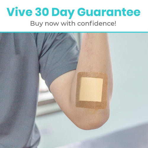 Vive Health 4 Inches Silicone Foam Dressing