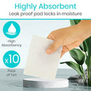 Vive Health Silver Alginate Dressing Pads, Sterile, 4 Inch, Highly Absorbent for Wounds, White