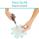 Vive Health Silver Alginate Dressing Pads, Sterile, 4 Inch, Highly Absorbent for Wounds, White