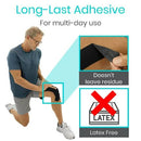 Vive Health PreCut Kinesiology Tape, 2 Inch x 105 Feet with Cotton/Spandex Blend, Water‑Resistant, Black