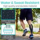 Vive Health PreCut Kinesiology Tape, 2 Inch x 105 Feet with Cotton/Spandex Blend, Water‑Resistant, Black