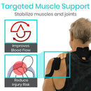 Vive Health PreCut Kinesiology Tape, 2 Inch x 105 Feet with Cotton/Spandex Blend, Water‑Resistant, Black