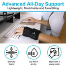 Vive Health Hot and Cold Wrist Sleeve, Adjustable Compression with Arctic Flex Therapy, Large Black