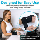 Vive Health Hot and Cold Wrist Sleeve, Adjustable Compression with Arctic Flex Therapy, Small Black