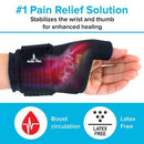Vive Health Hot and Cold Wrist Sleeve, Adjustable Compression with Arctic Flex Therapy, Small Black