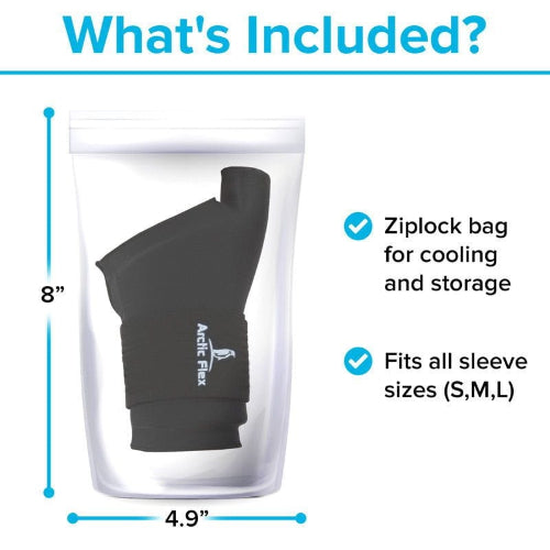 Vive Health Hot and Cold Wrist Sleeve, Large, Black