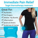 Vive Health Hip Ice Pack, Universal wrap with Hot or Cold with Straps for Compression and Pain Relief