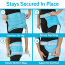 Vive Health Hip Ice Pack, Universal wrap with Hot or Cold with Straps for Compression and Pain Relief