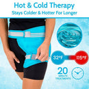 Vive Health Hip Ice Pack, Universal wrap with Hot or Cold with Straps for Compression and Pain Relief