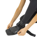 Vive Health Closed Toe Post‑Op Shoe with Adjustable Straps, Rocker Sole and Breathable Mesh, Medium Black