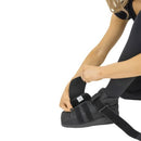 Vive Health Closed Toe Post-Op Shoe with Rocker Sole and Adjustable Straps, X-Small, Black