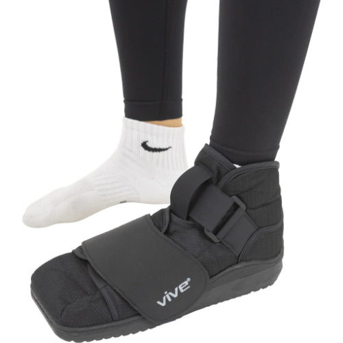 Vive Health Closed Toe Post Operation Shoe, XX-Small, Black