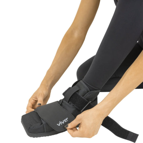 Vive Health Closed Toe Post Operation Shoe, XX-Small, Black