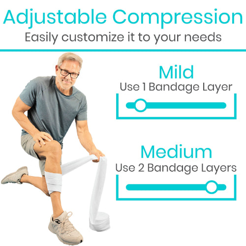 Vive Health Elastic Tubular Bandage for Wound Care, Sprains, and Injuries