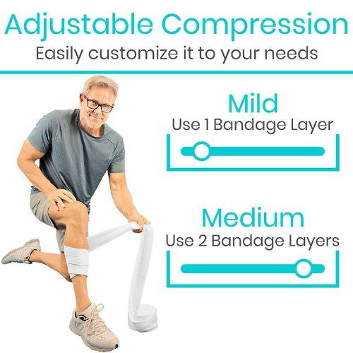 Vive Health Elastic Tubular Bandage - Reusable Compression Support
