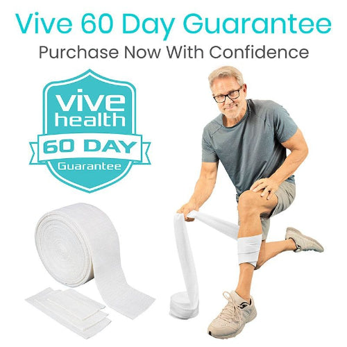 Vive Health Elastic Tubular Bandage - Reusable Compression Support